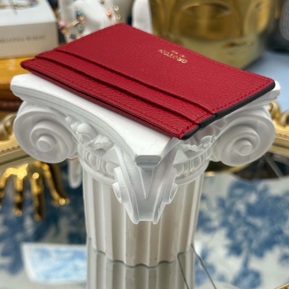 🆕 OROTON 🧿 NWOT Margot Card Sleeve, Red Leather Cardholder - Picture 8 of 16